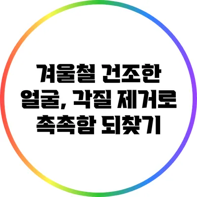 겨울철 건조한 얼굴, 각질 제거로 촉촉함 되찾기