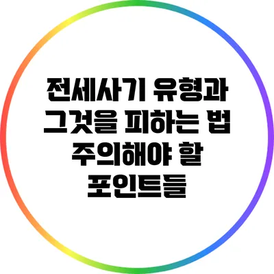 전세사기 유형과 그것을 피하는 법: 주의해야 할 포인트들