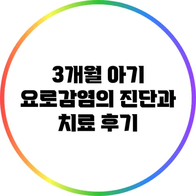 3개월 아기 요로감염의 진단과 치료 후기